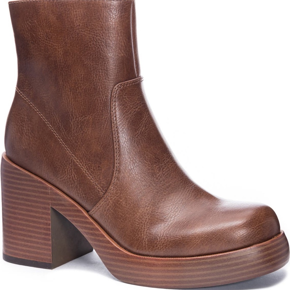 Platform Leather Boot